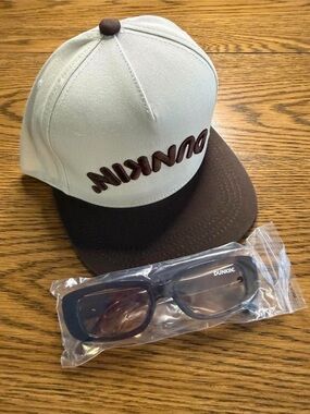 Dunkin Baseball Cap and Sunglasses